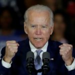 Joe Biden - fists raised