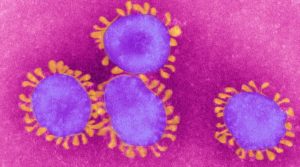 colorized Covid19 virus