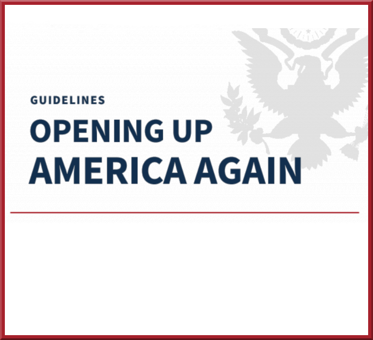 Opening up America Again