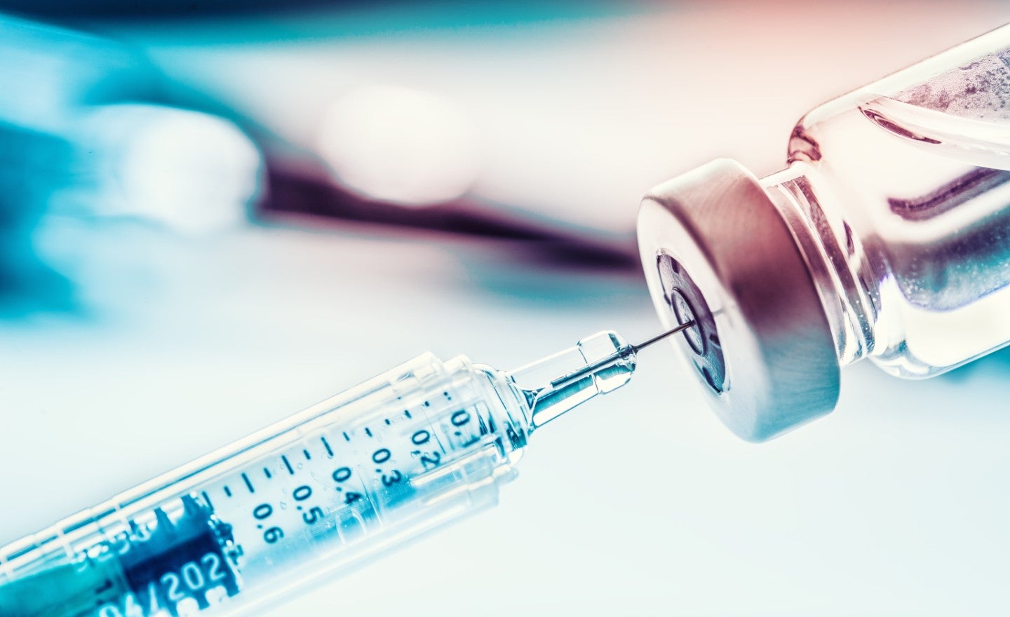vaccine - vial & syringe