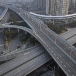 empty streets of Wuhan, China