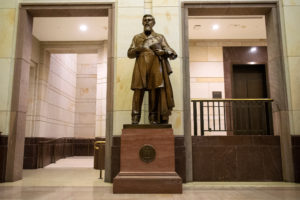 A statue of James Z. George, known as Mississippi’s ‘Great Commoner'