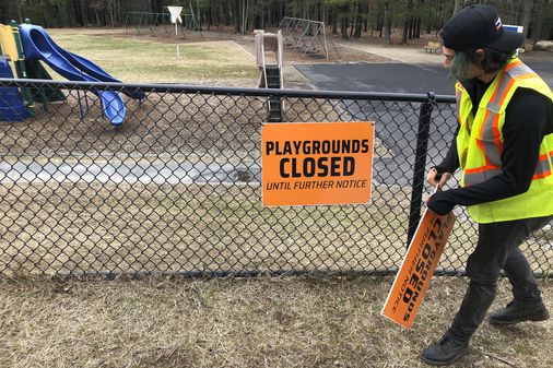 Closed playground & school