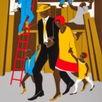 The Builders - art by Jacob Lawrence