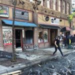 Minneapolis Looting - destroyed business