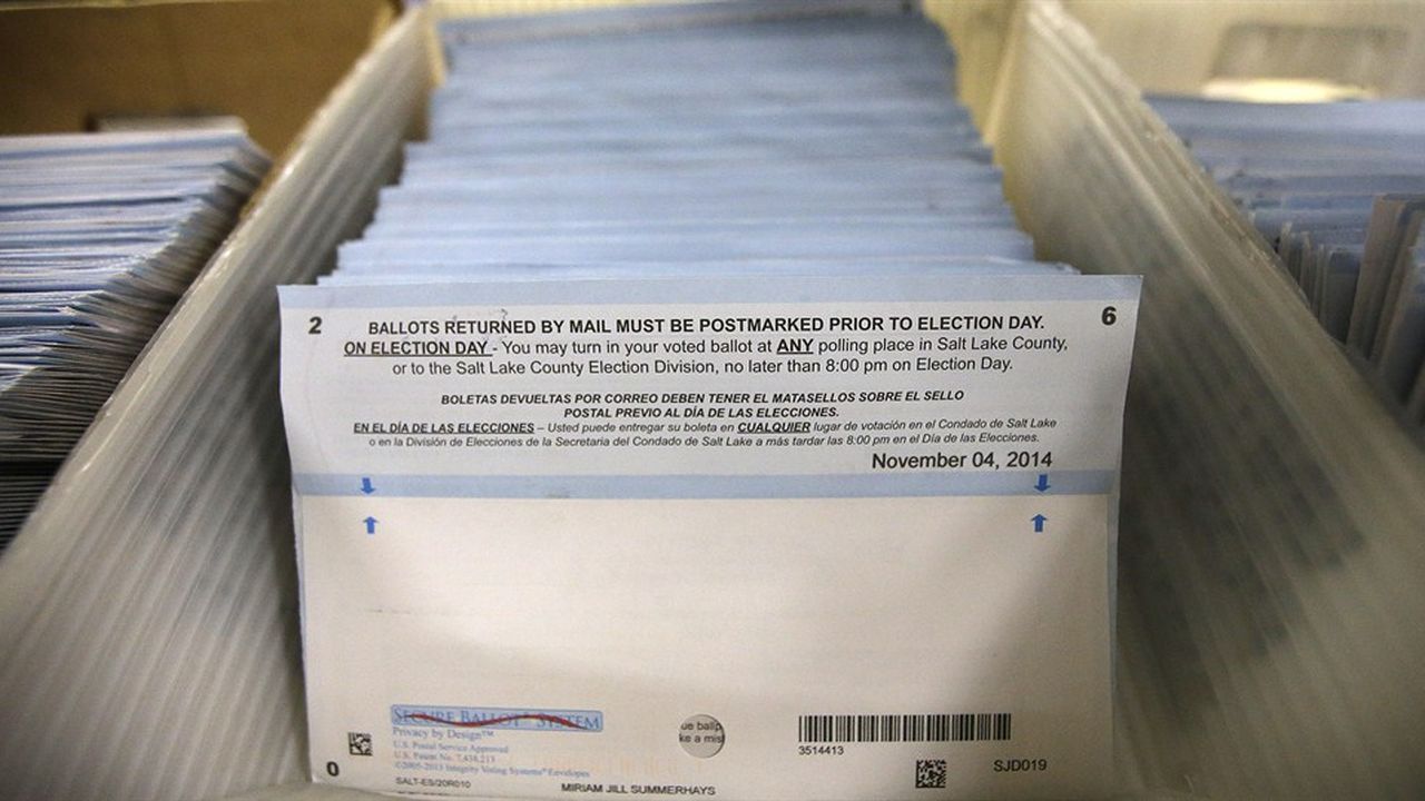 Bin of mail-in-ballots