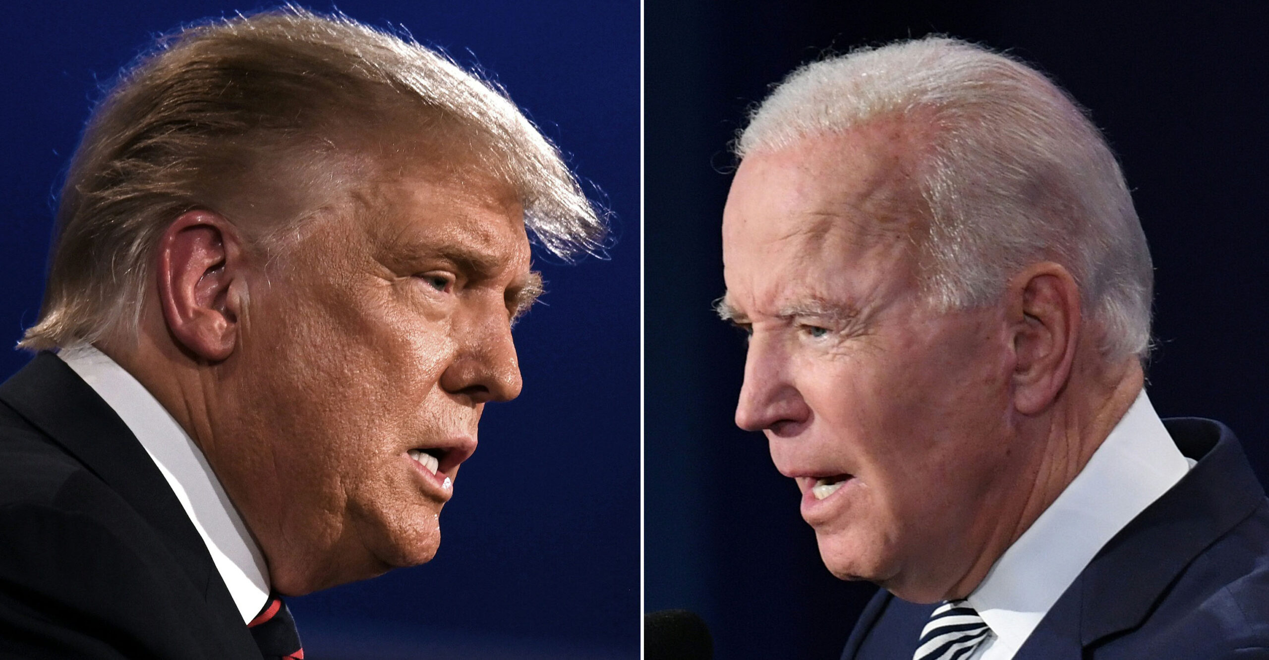 Trump - Biden split - facing