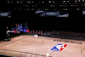 Empty NBA court