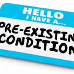 Name Tag: I Have a Pre-Existing Condition Name Tag 3d Illustration