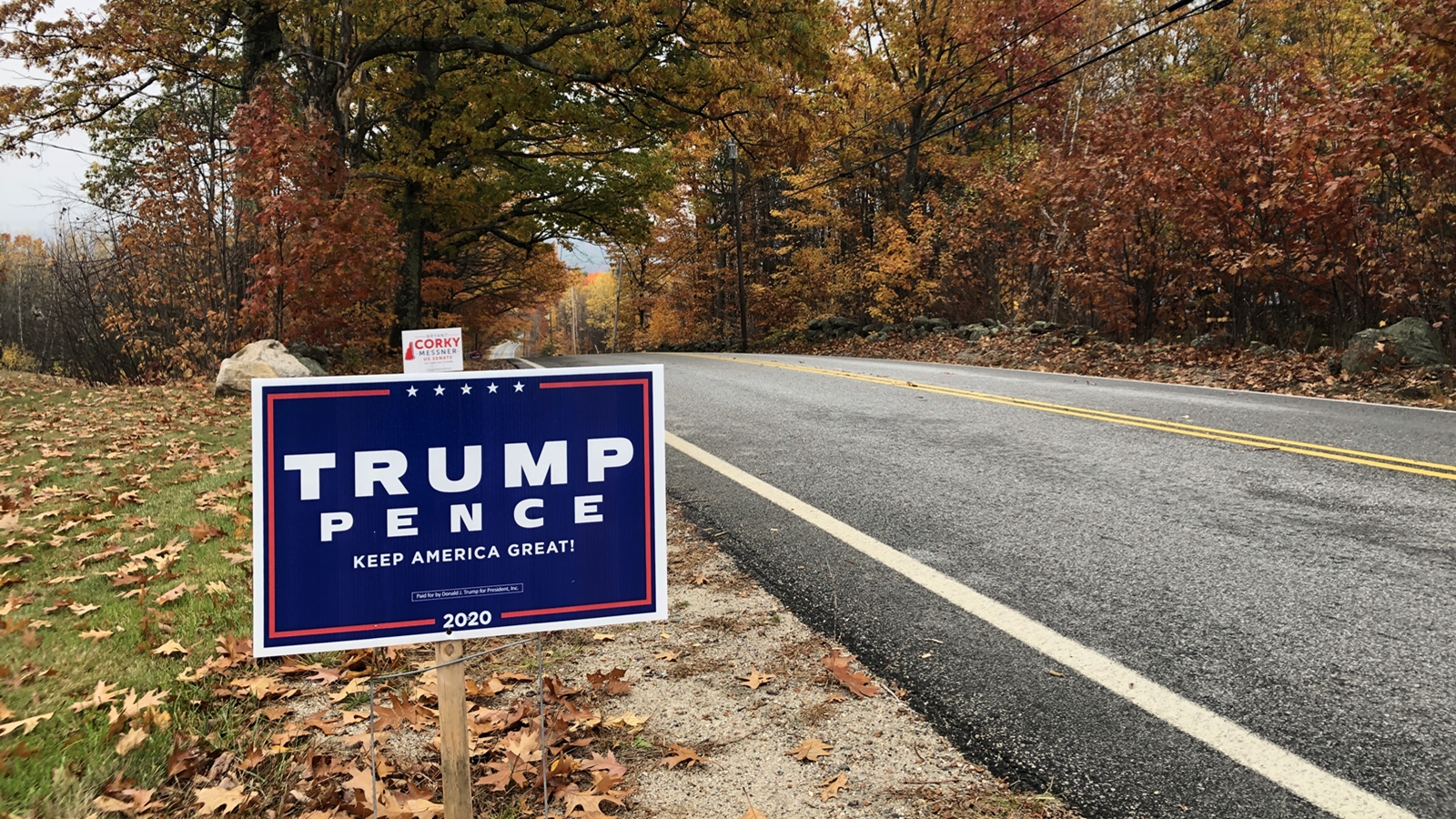 Trump - Pence Sign in NH