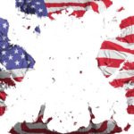 American Flag - blown apart