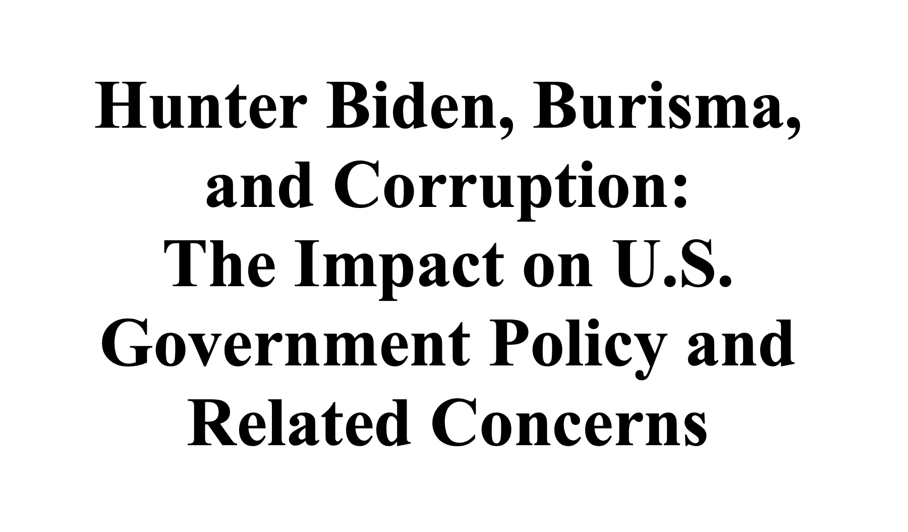 Cover Image - Ukraine - Biden Report