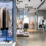 clothing store modern blue