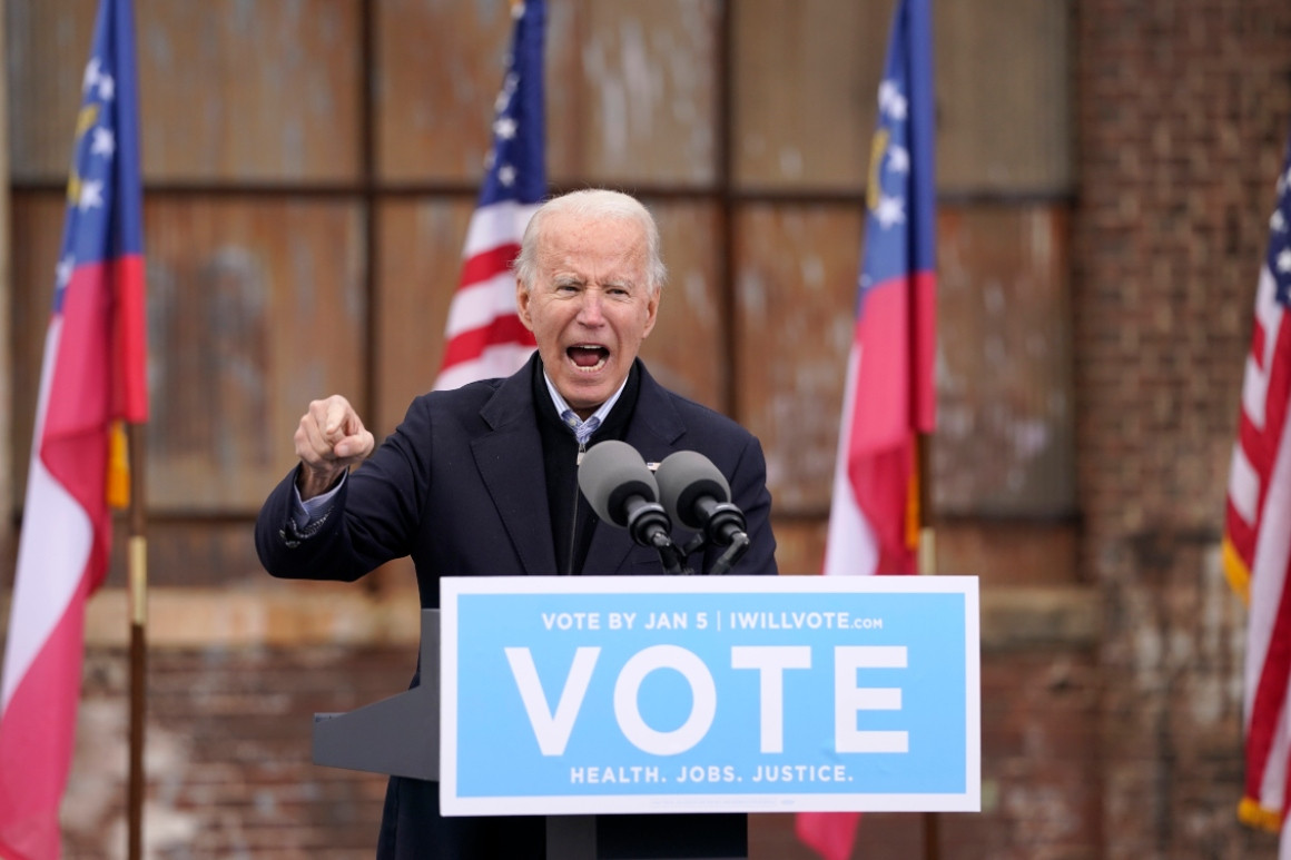 Biden Campaigns in Georgia