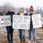 Parents protesters closed school