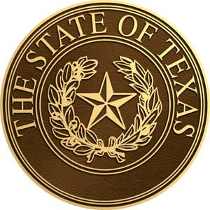 Texas State Seal - Bronze