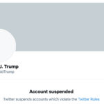 trump's twitter account suspended