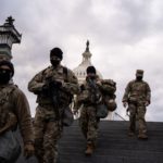 Armed US Soldiers on Capitol steps