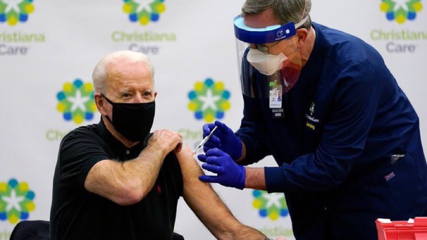 Joe Biden getting COVID Vaccine