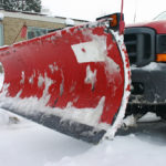 big red snowplow