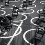 chairs - person 6 feet apart circles