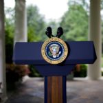 empty Presidential podium