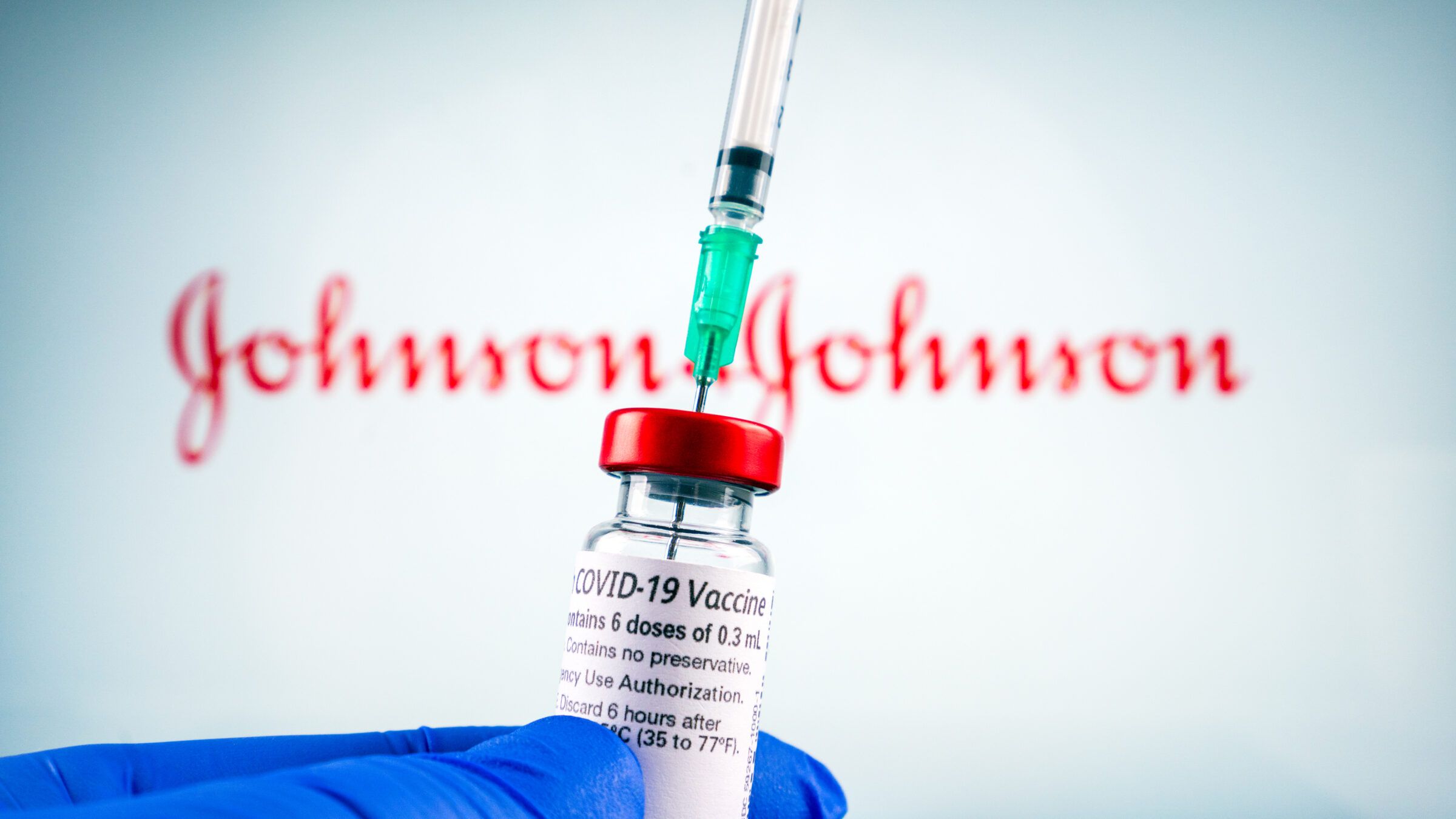 JJvaccine - gloved hand - needle