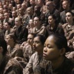 Military Recruits hear Instruction