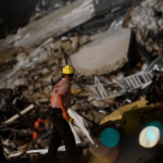 Collapsed building in Surfside, FL