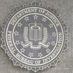 FBI-emblem etched in stone