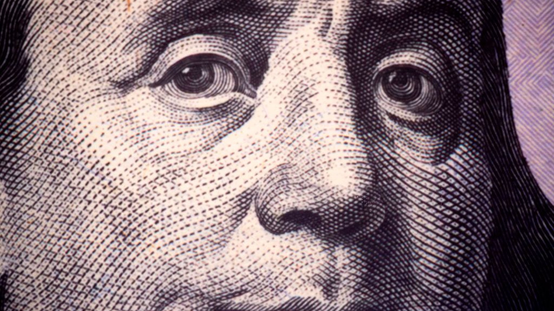 Franklin Face from $100 bill
