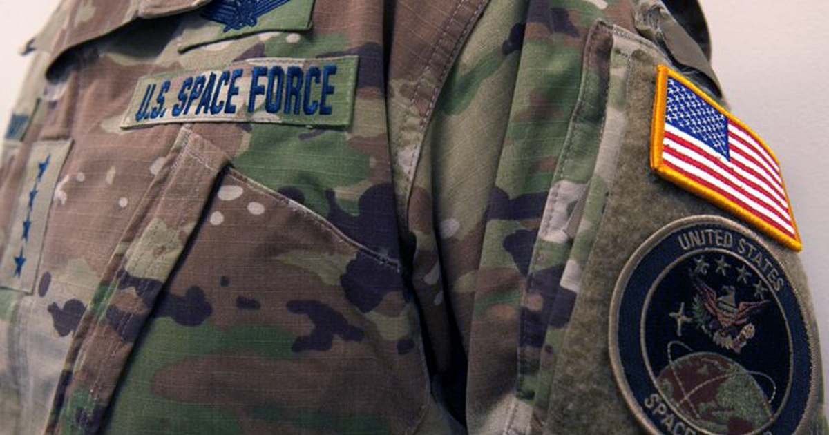 US Space Force fatigues uniform