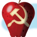 apple with Soviet sickle