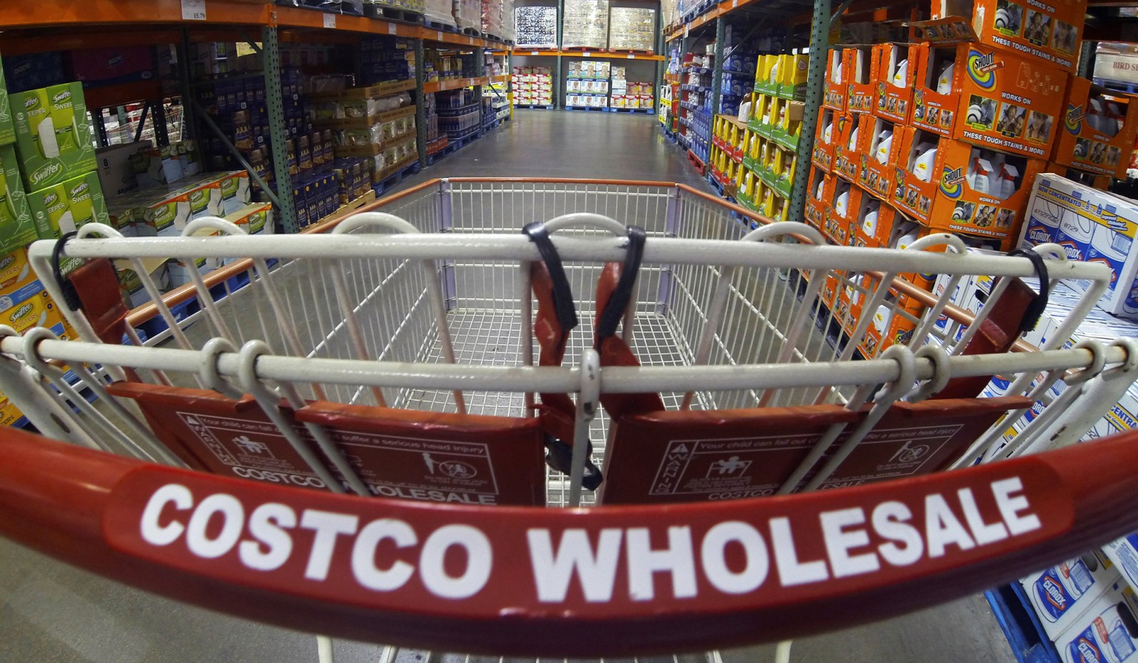 view of costco over shopping-cart