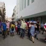 Protestors in Cuba