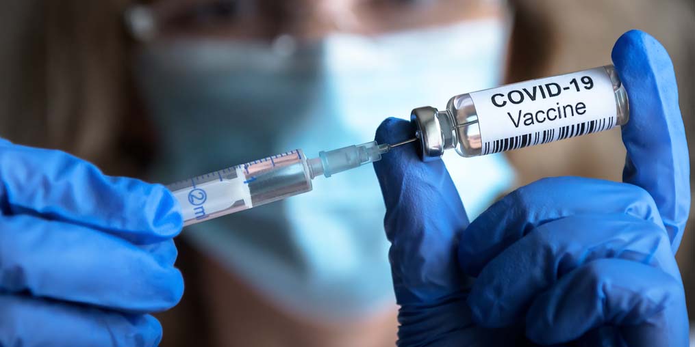 COVID-19 vaccine vial needle