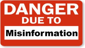 Danger due to sign Misinformation