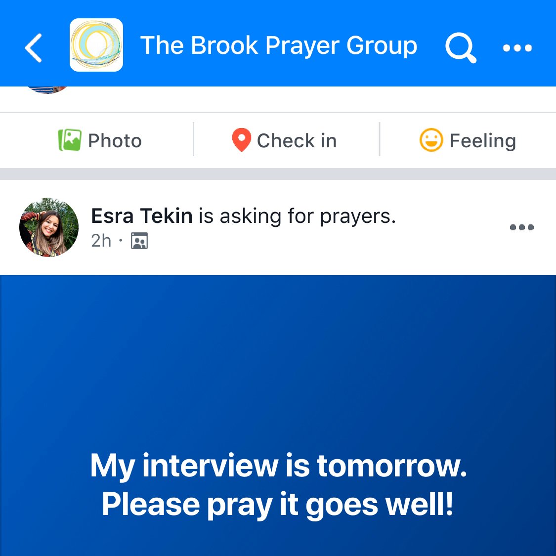 FB's new prayer tool