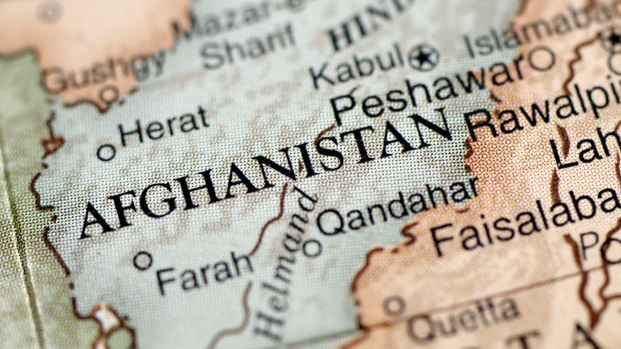 Map - Afghanistan highlighted