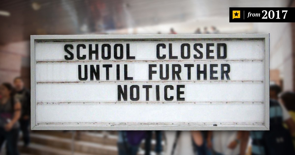 School Closed - sign