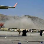 Smoke from bomb near Kabul ariport