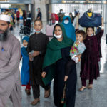 Families evacuated from Kabul