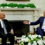 Ashraf Ghani talks to Biden