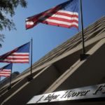 Flags fly at FBI bldg