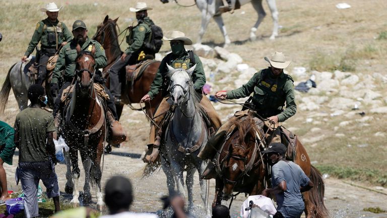 Texas Border Agents on horseback