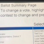 Voting machine summary page