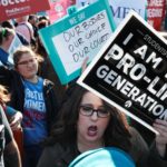 pro-life & pro-choice protestors -supreme-court