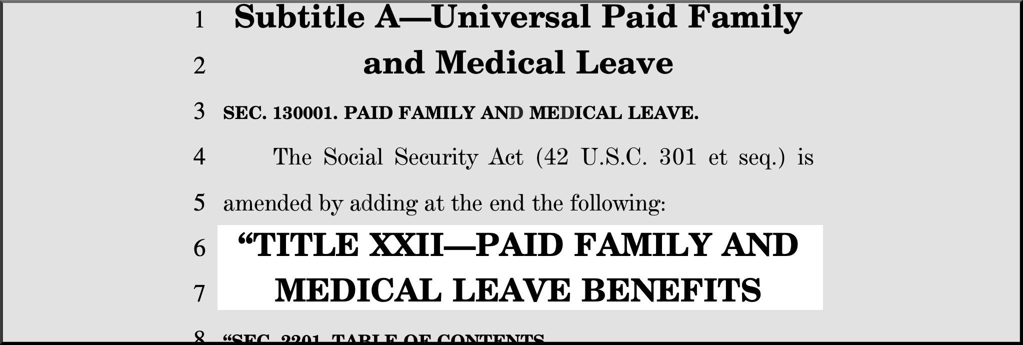 Title 22 - Paid Family & Medical Leave