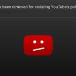 Violated - YouTube bans video