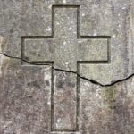 Etched Stone Cross-fractured
